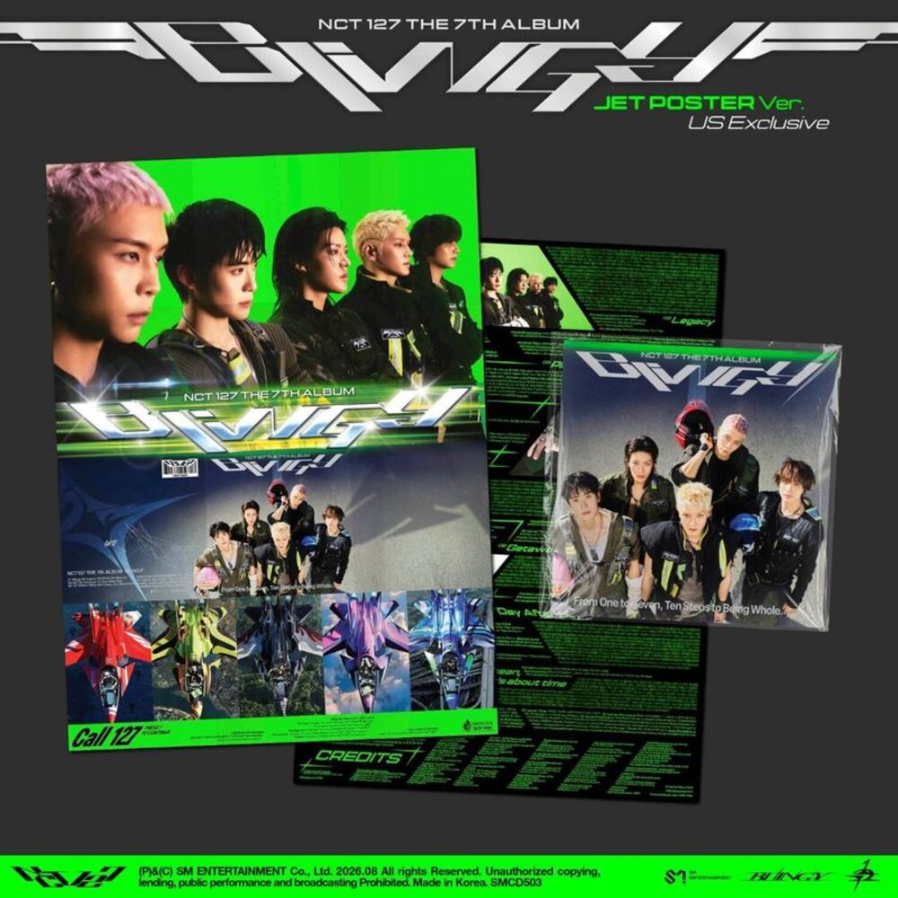 NCT 127 - The 7th Album 'Blingy' (Jet Poster Ver.)  CD